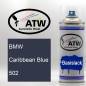 Preview: BMW, Caribbean Blue, 502: 400ml Sprühdose, von ATW Autoteile West.